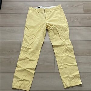 Ralph Lauren Yellow Chinos Classic Cotton Twill